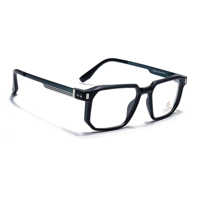 Eyejack Black Wayfarer Eyeglasses for Men & Women (162003FCL2461)