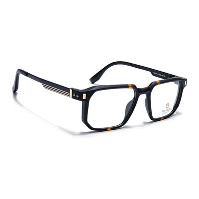Eyejack Black & Brown Wayfarer Eyeglasses for Men & Women (162003FCL2462)