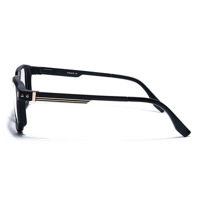 Eyejack Black & Brown Wayfarer Eyeglasses for Men & Women (162003FCL2462)