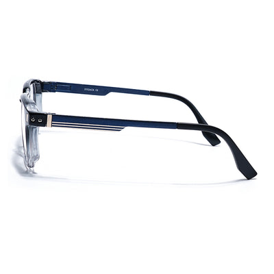 Eyejack Black & Transparent Wayfarer Eyeglasses for Men & Women (162003FCL2463)
