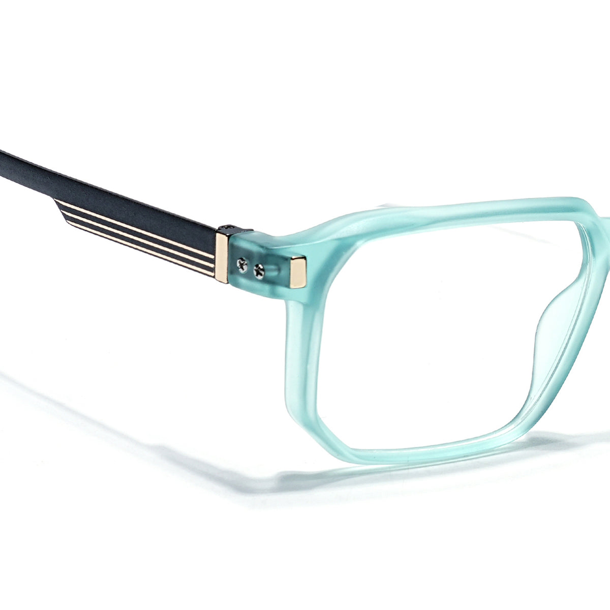 Eyejack Aqua Wayfarer Eyeglasses for Men & Women (162003FCL2468)