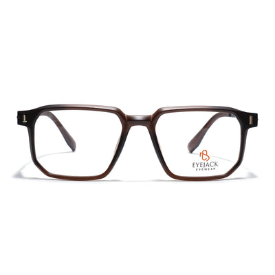 Eyejack Brown Wayfarer Eyeglasses for Men & Women (162003FCL2469)
