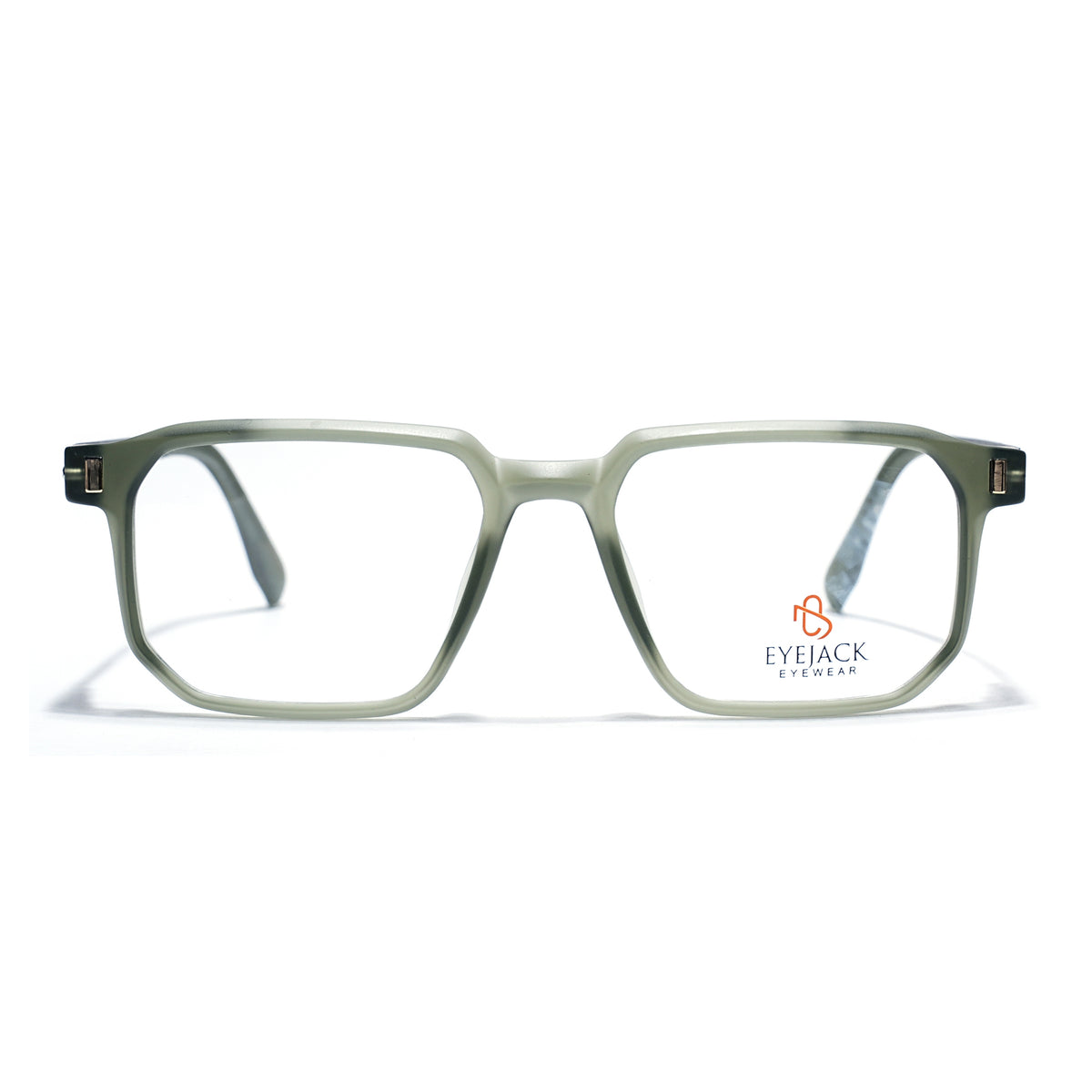 Eyejack Olive Wayfarer Eyeglasses for Men & Women (162003FCL2470)