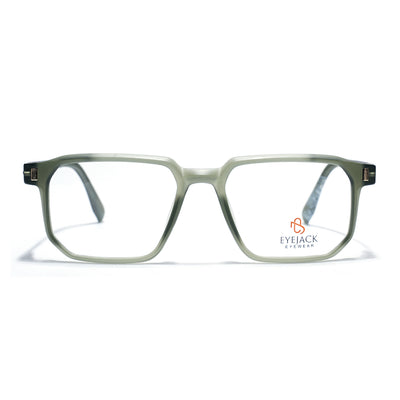 Eyejack Olive Wayfarer Eyeglasses for Men & Women (162003FCL2470)