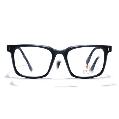 Eyejack Black Wayfarer Eyeglasses for Men & Women (162004FCL2472)
