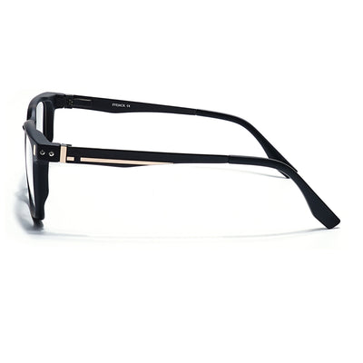 Eyejack Black & Brown Wayfarer Eyeglasses for Men & Women (162004FCL2474)