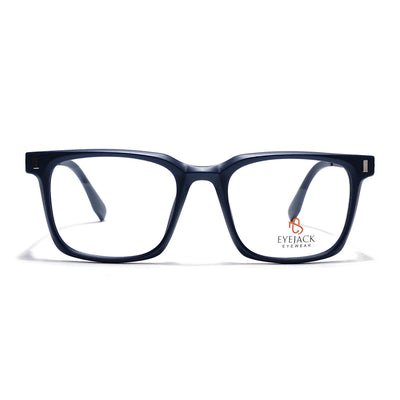 Eyejack Blue Wayfarer Eyeglasses for Men & Women (162004FCL2478)