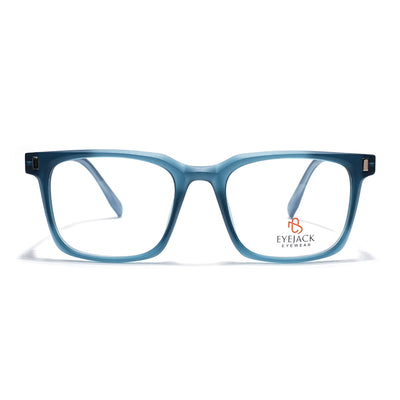 Eyejack Sea Green Wayfarer Eyeglasses for Men & Women (162004FCL2479)
