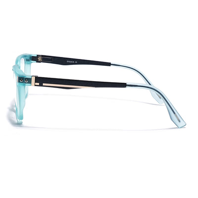 Eyejack Aqua Wayfarer Eyeglasses for Men & Women (162004FCL2480)