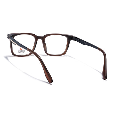 Eyejack Brown Wayfarer Eyeglasses for Men & Women (162004FCL2481)