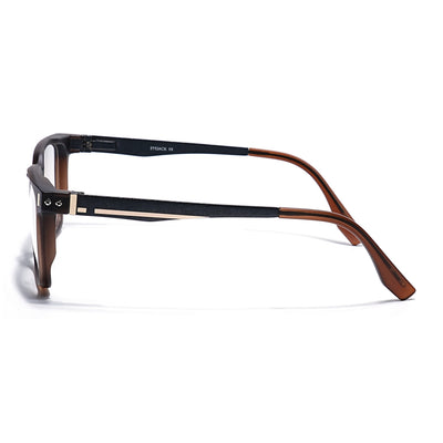 Eyejack Brown Wayfarer Eyeglasses for Men & Women (162004FCL2481)