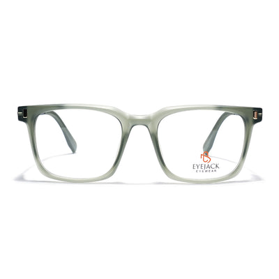 Eyejack Olive Wayfarer Eyeglasses for Men & Women (162004FCL2482)