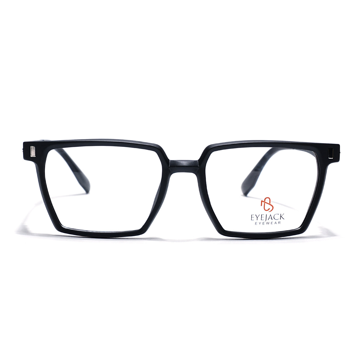 Eyejack Black Wayfarer Eyeglasses for Men & Women (162005FCL2485)