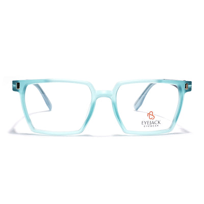Eyejack Aqua Wayfarer Eyeglasses for Men & Women (162005FCL2493)