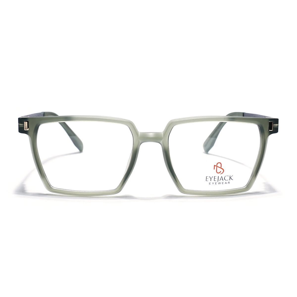Eyejack Olive Wayfarer Eyeglasses for Men & Women (162005FCL2495)