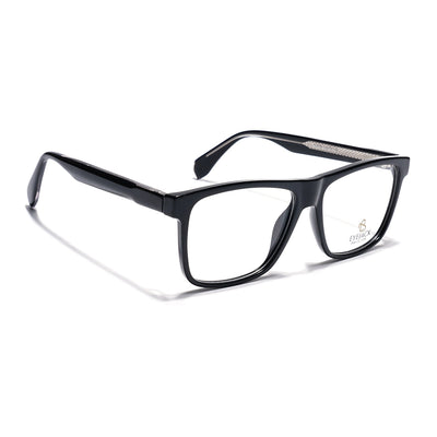 Eyejack Shine Black Wayfarer Eyeglasses for Men & Women (163001FCL2236)