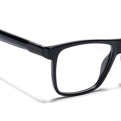 Eyejack Shine Black Wayfarer Eyeglasses for Men & Women (163001FCL2236)