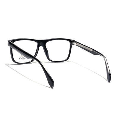 Eyejack Shine Black Wayfarer Eyeglasses for Men & Women (163001FCL2236)