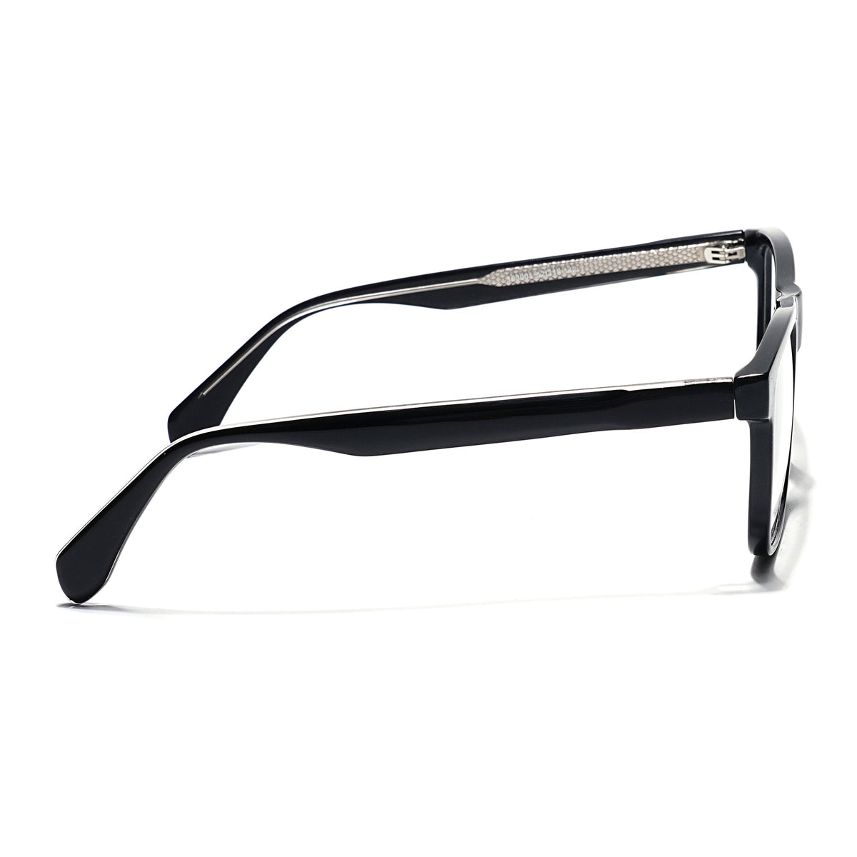 Eyejack Shine Black Wayfarer Eyeglasses for Men & Women (163001FCL2236)