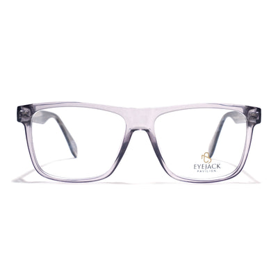 Eyejack Grey Wayfarer Eyeglasses for Men & Women (163001FCL2238)
