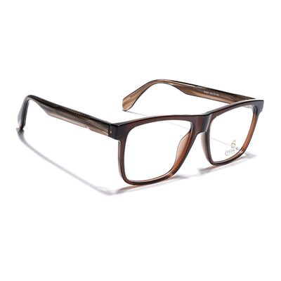 Eyejack Brown Wayfarer Eyeglasses for Men & Women (163001FCL2239)