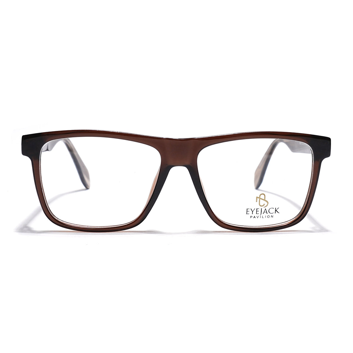 Eyejack Brown Wayfarer Eyeglasses for Men & Women (163001FCL2239)
