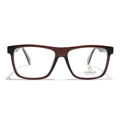 Eyejack Brown Wayfarer Eyeglasses for Men & Women (163001FCL2239)