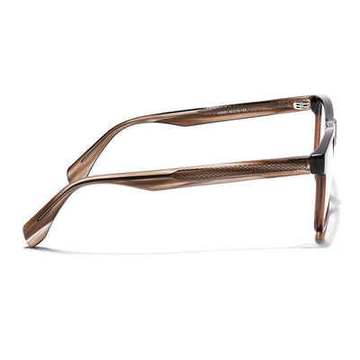 Eyejack Brown Wayfarer Eyeglasses for Men & Women (163001FCL2239)