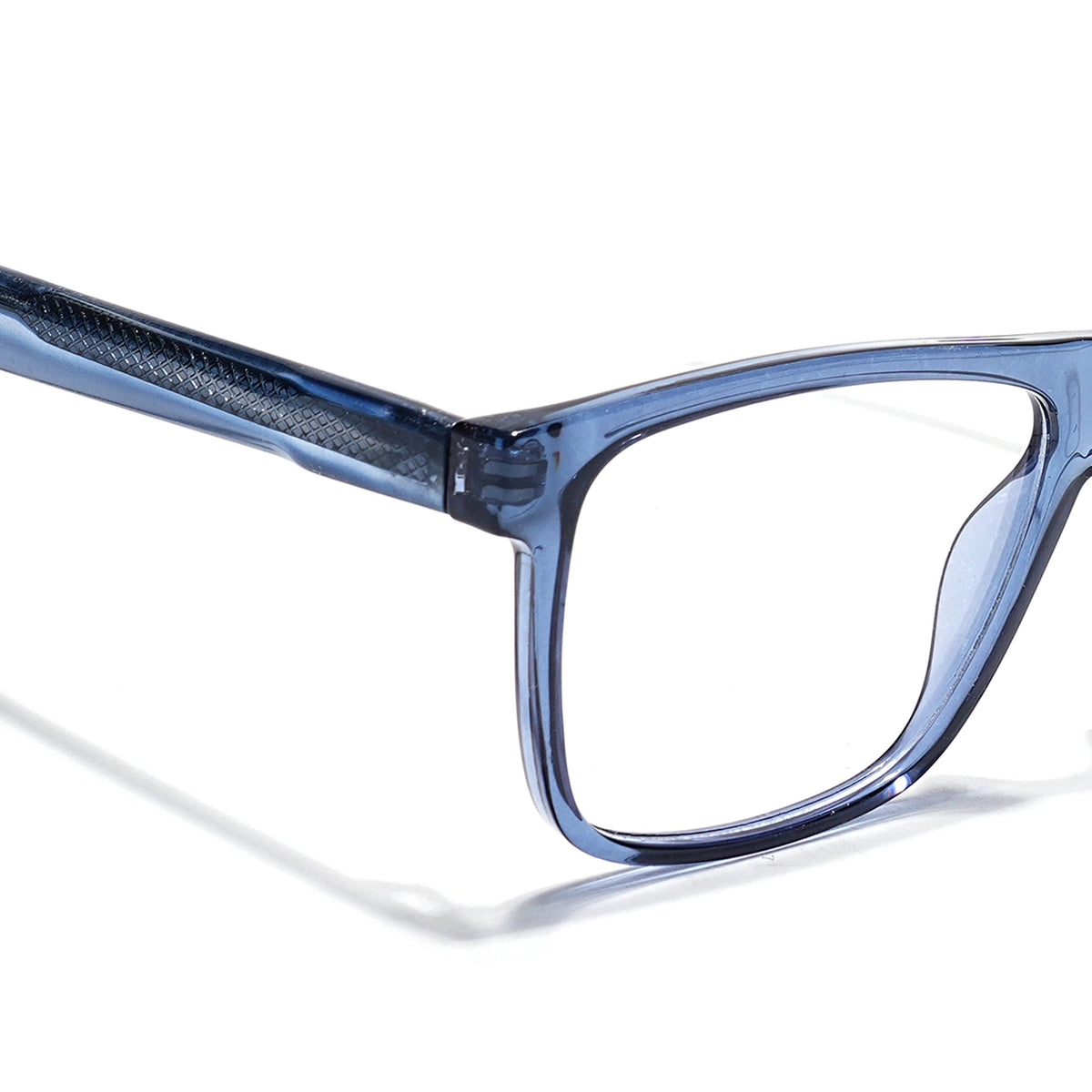 Eyejack Blue Wayfarer Eyeglasses for Men & Women (163001FCL2241)