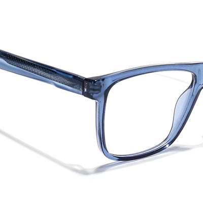 Eyejack Blue Wayfarer Eyeglasses for Men & Women (163001FCL2241)