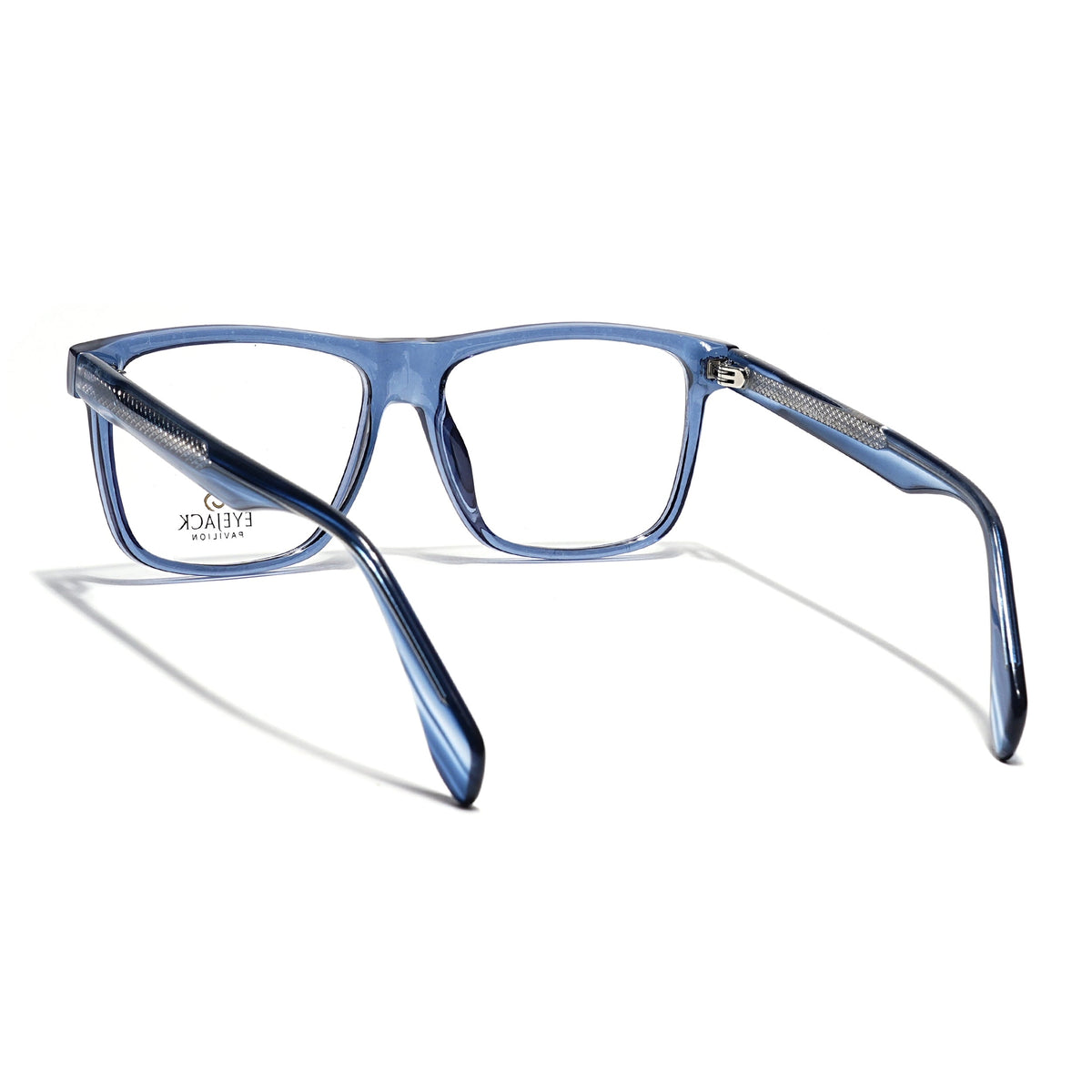 Eyejack Blue Wayfarer Eyeglasses for Men & Women (163001FCL2241)