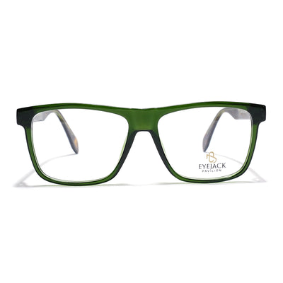Eyejack Green Wayfarer Eyeglasses for Men & Women (163001FCL2242)