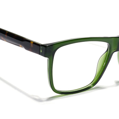 Eyejack Green Wayfarer Eyeglasses for Men & Women (163001FCL2242)