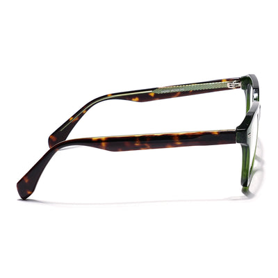 Eyejack Green Square Eyeglasses for Men & Women (163002FCL2250)