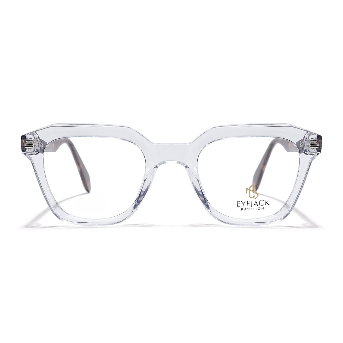 Eyejack Transparent Square Eyeglasses for Men & Women (163002FCL2251)
