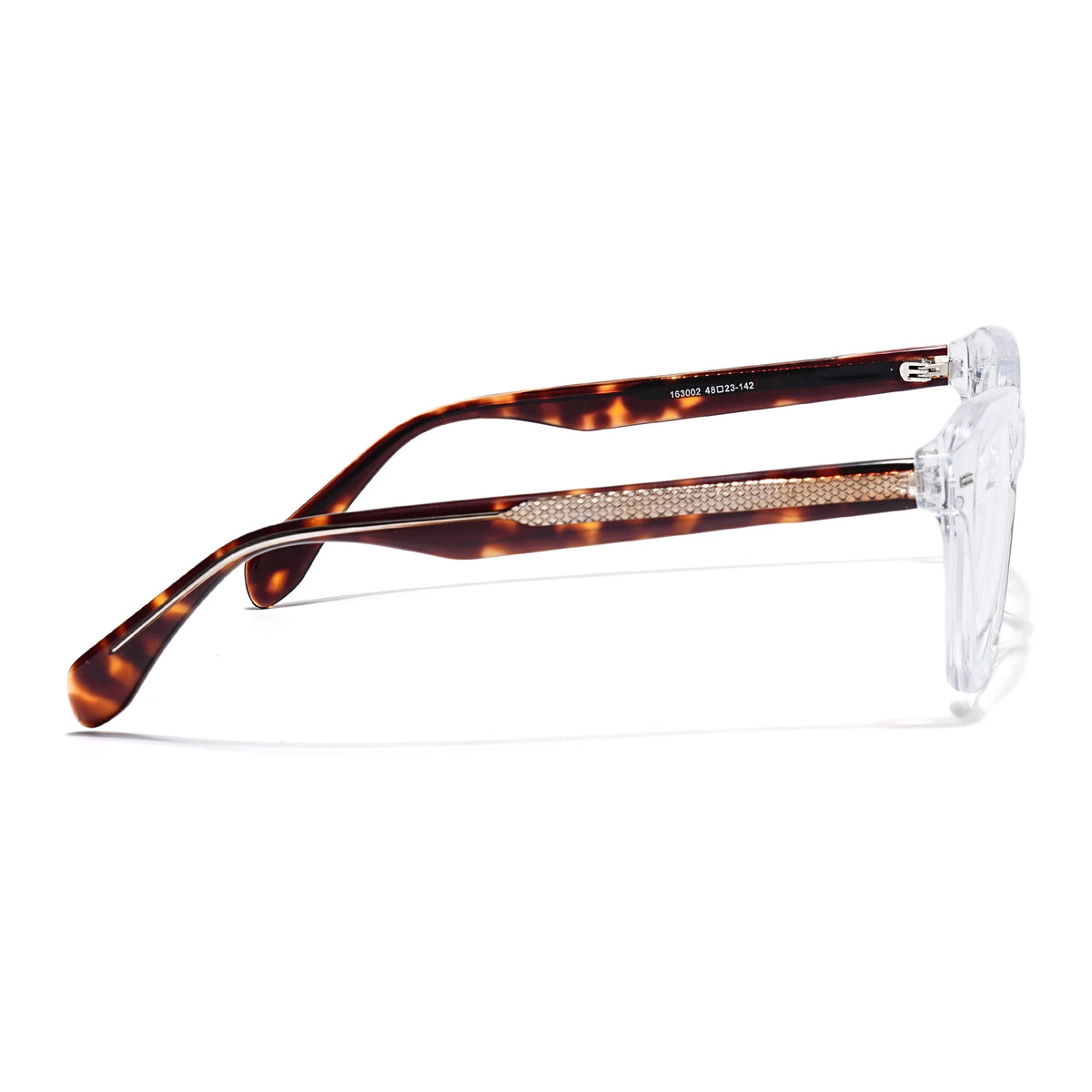 Eyejack Transparent Square Eyeglasses for Men & Women (163002FCL2251)