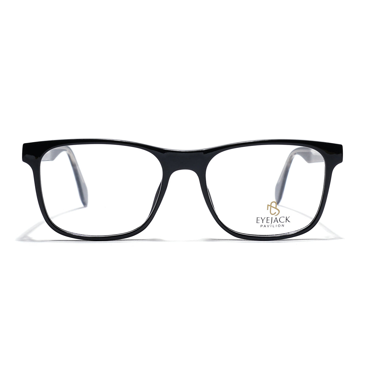 Eyejack Shine Black Wayfarer Eyeglasses for Men & Women (163003FCL2252)