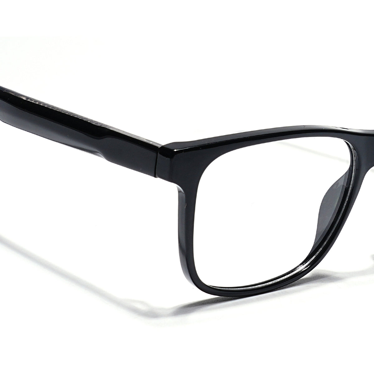 Eyejack Shine Black Wayfarer Eyeglasses for Men & Women (163003FCL2252)