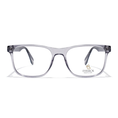 Eyejack Grey Wayfarer Eyeglasses for Men & Women (163003FCL2254)