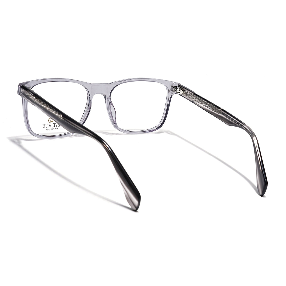 Eyejack Grey Wayfarer Eyeglasses for Men & Women (163003FCL2254)