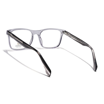 Eyejack Grey Wayfarer Eyeglasses for Men & Women (163003FCL2254)