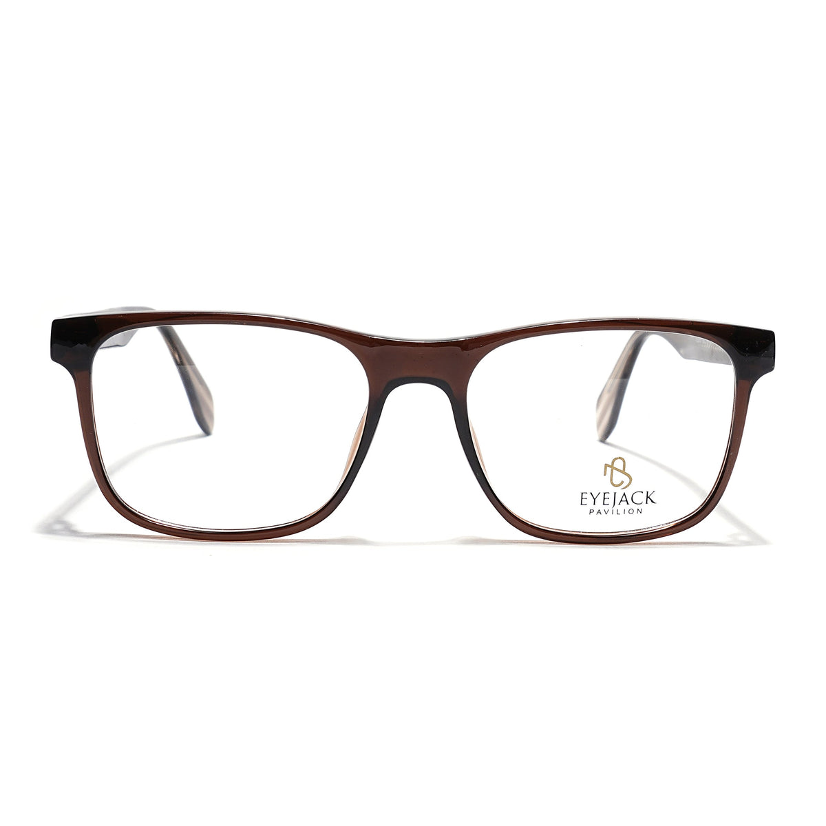 Eyejack Brown Wayfarer Eyeglasses for Men & Women (163003FCL2255)