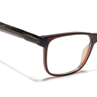 Eyejack Brown Wayfarer Eyeglasses for Men & Women (163003FCL2255)