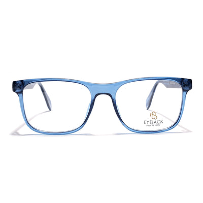 Eyejack Blue Wayfarer Eyeglasses for Men & Women (163003FCL2257)