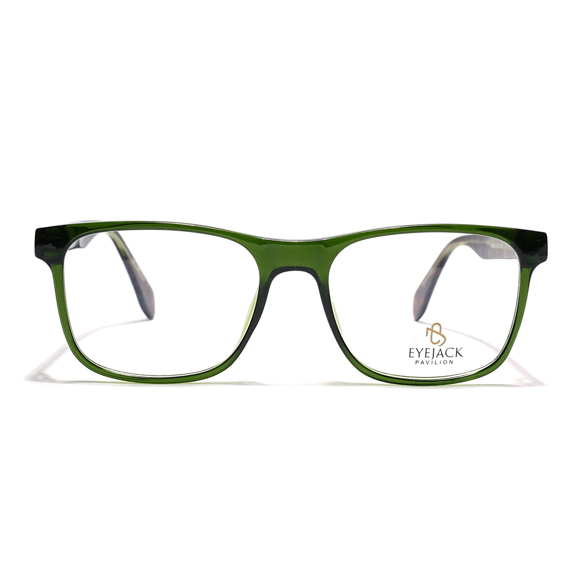 Eyejack Green Wayfarer Eyeglasses for Men & Women (163003FCL2258)