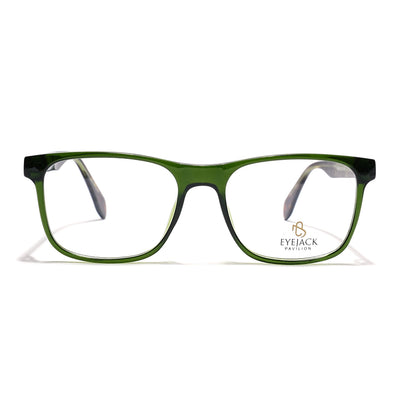 Eyejack Green Wayfarer Eyeglasses for Men & Women (163003FCL2258)