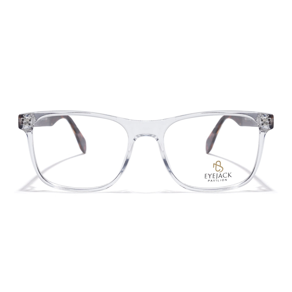 Eyejack Transparent Wayfarer Eyeglasses for Men & Women (163003FCL2259)