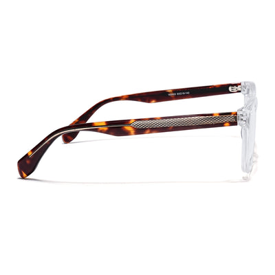 Eyejack Transparent Wayfarer Eyeglasses for Men & Women (163003FCL2259)