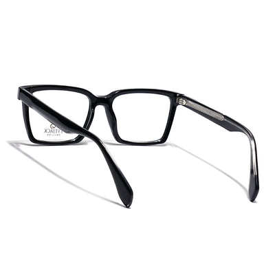 Eyejack Shine Black Rectangle Eyeglasses for Men & Women (163004FCL2260)