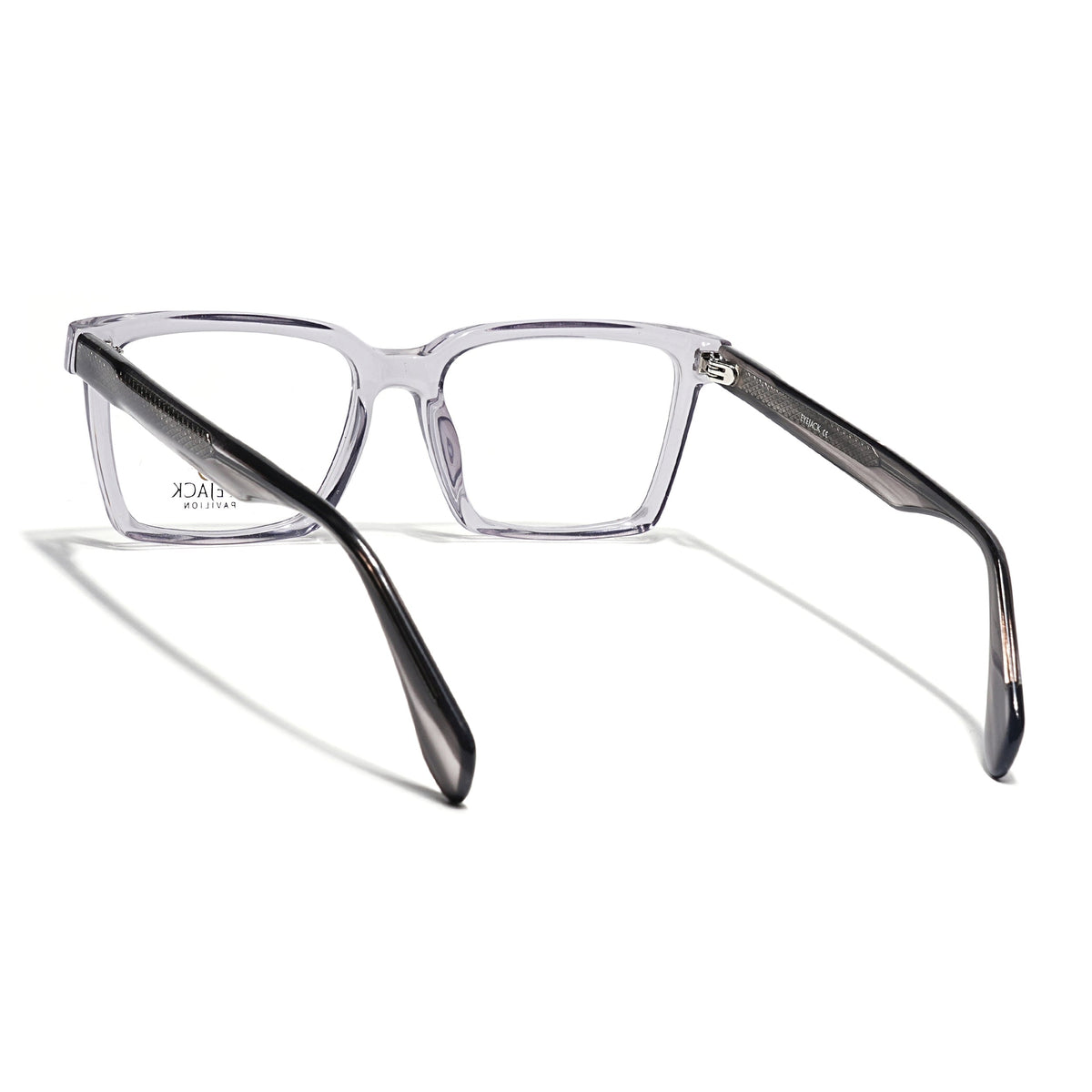 Eyejack Grey Rectangle Eyeglasses for Men & Women (163004FCL2262)